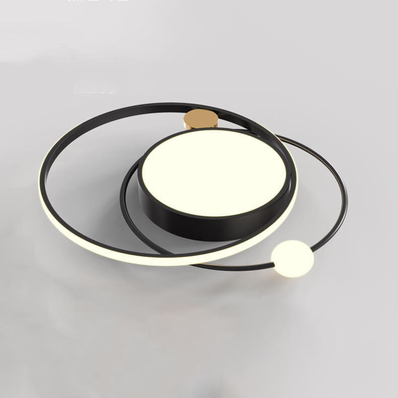 Moderne skandinavische Deckenleuchte, flush mount, rundes Design für Küche und Flur.