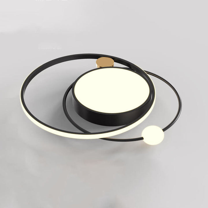Moderne skandinavische Deckenleuchte, flush mount, rundes Design für Küche und Flur.