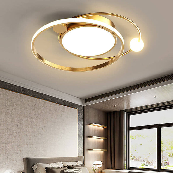 Energieeffiziente skandinavische LED Deckenleuchte, modernes Design, Wohnzimmer Beleuchtung.