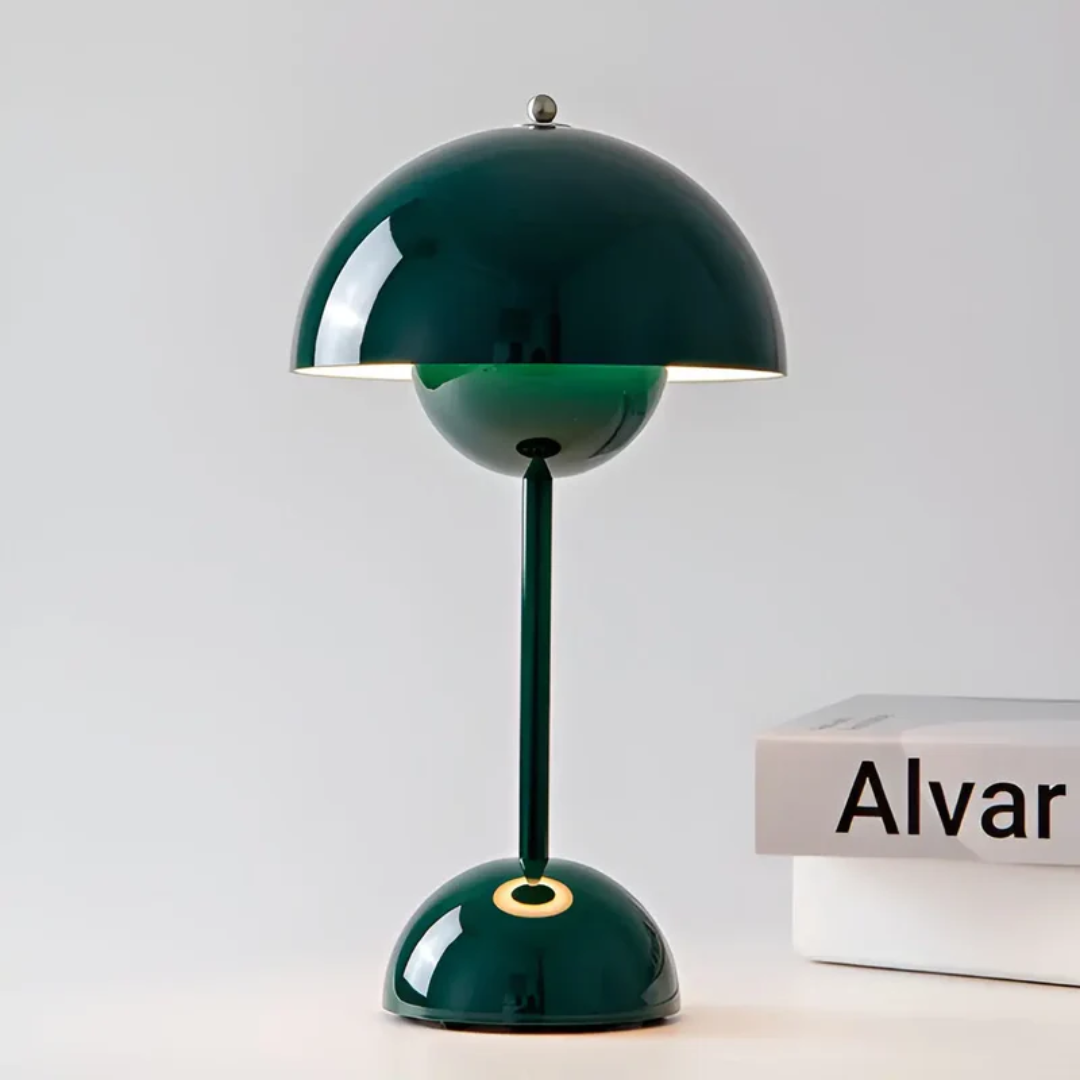 Dimmbare LED-Tischlampe, kabellos, ideal als Wohnzimmer- oder Nachttischlampe.