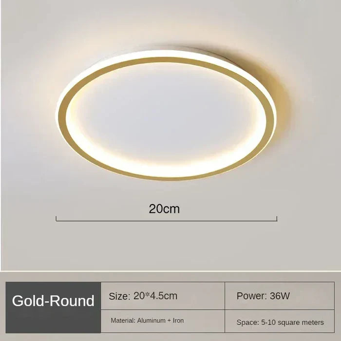 Weiße skandinavische Design-Deckenleuchte mit effizienter LED-Technologie.