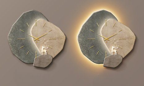 Trendige Wanduhr, minimalistisch, geräuschlos, skandinavische Ästhetik, für Ihr Zuhause.