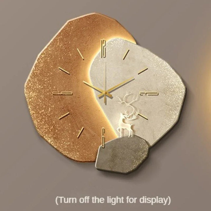 Elegante, geräuschlose Wanduhr im skandinavischen Design, ideal für Ihr Zuhause.