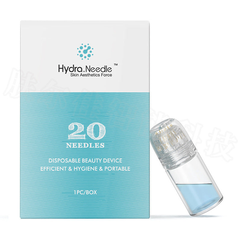 Microneedling Derma Stempel mit feinen Nadeln zur Serum-Infusion & Hauterneuerung; Heimpflege für Gesicht.