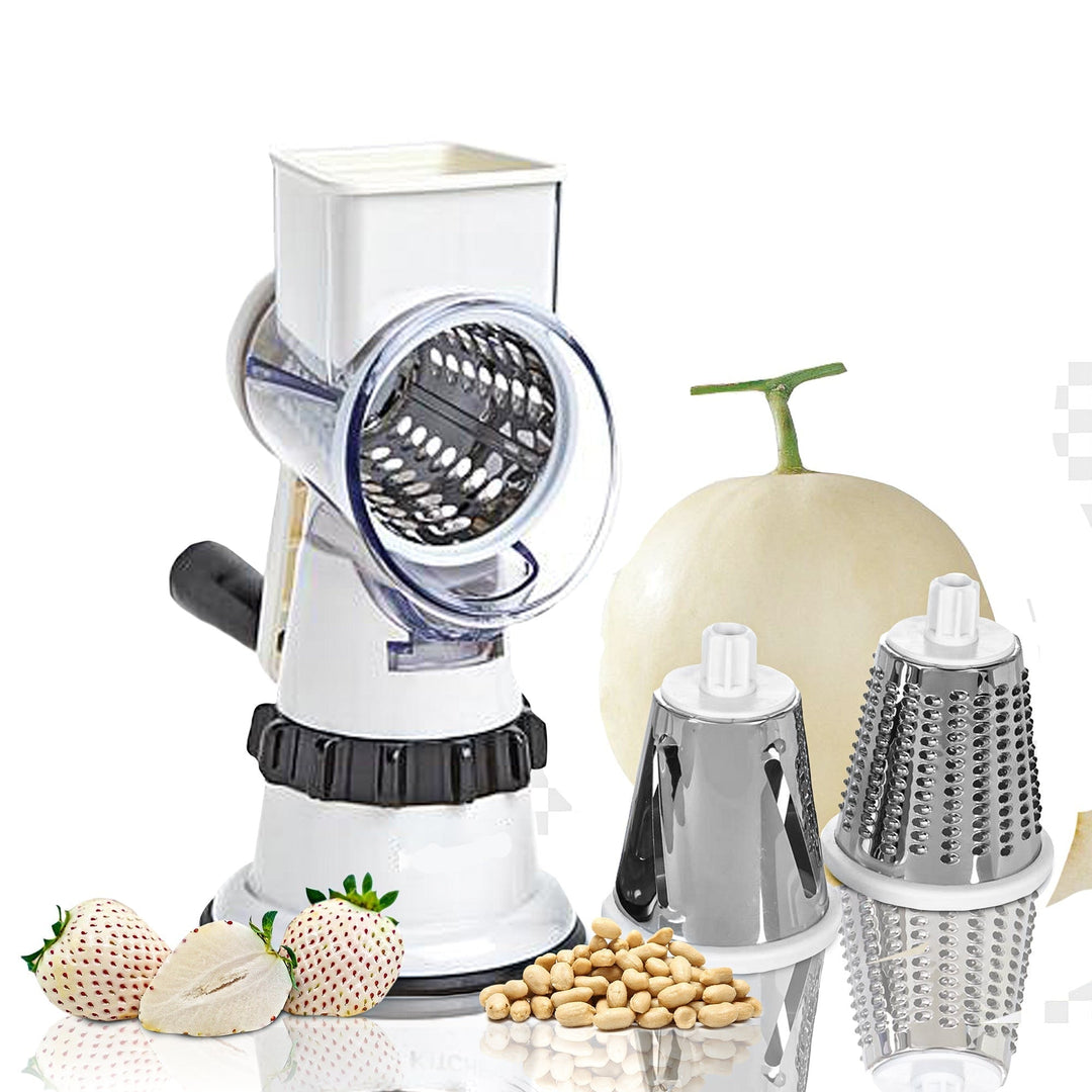 Der SliceMate Pro, ein vielseitiger Gemüseschneider & Küchenhelfer, bereitet Gemüse für Salate & Gerichte mühelos vor.