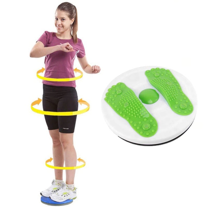 Kompaktes SlimTwist Balanceboard lila/rosa für effektives Core- & Bauchtraining; ideal für zu Hause.