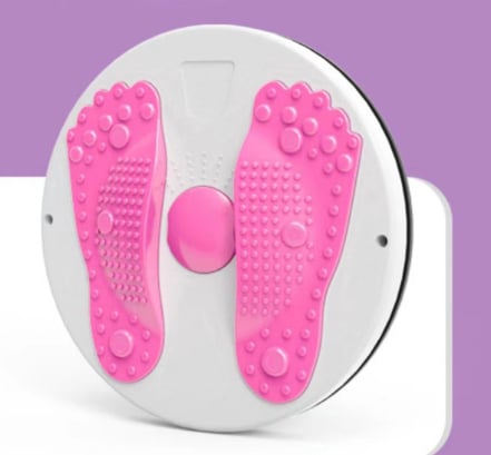 Violett/rosa SlimTwist Fitness Balanceboard, perfekt für ganzheitliches Core-Training & Balanceübungen.