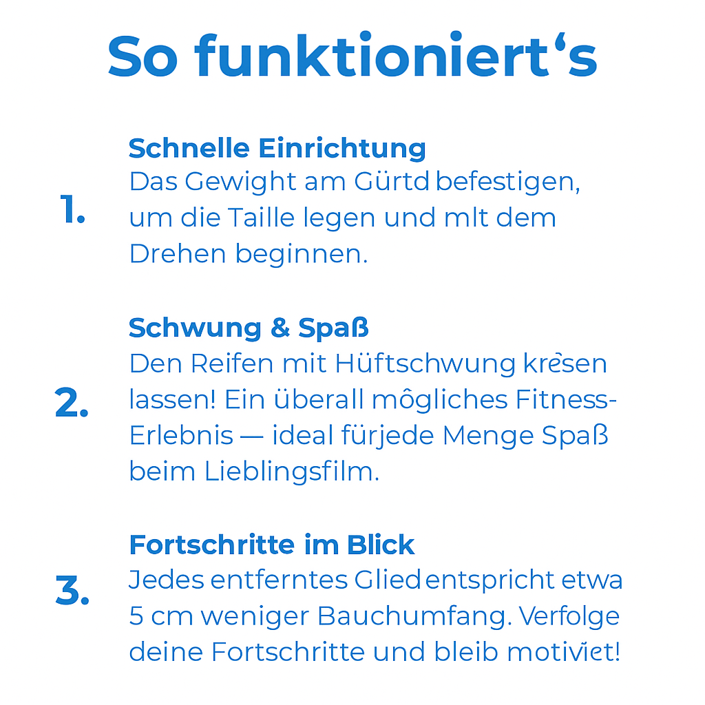 Smart Hula Hoop, ideal für gezieltes Körperformungstraining, Muskelstärkung und effektives Ganzkörper-Workout.