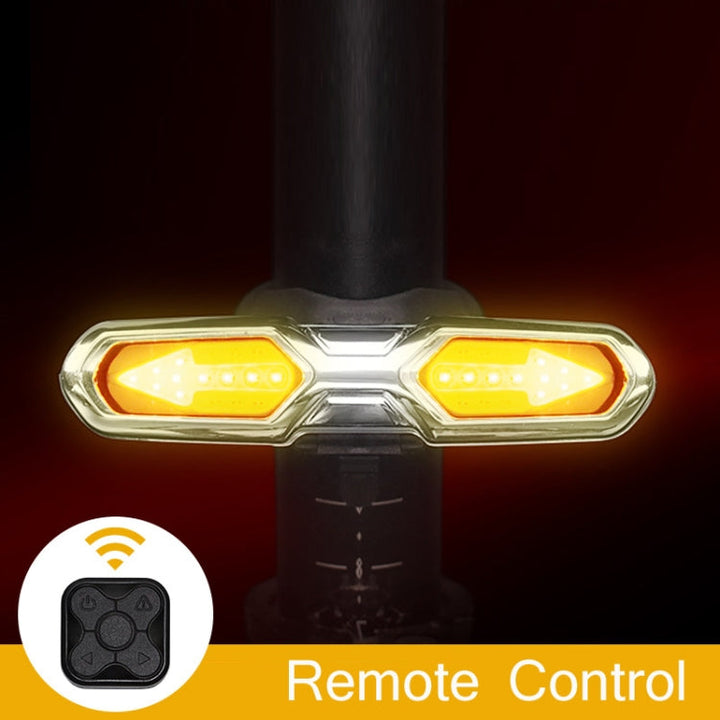 Drahtlose Funkfernbedienung für smartes Fahrrad LED Rücklicht. Einfache Blinker-Steuerung für mehr Sicherheit.
