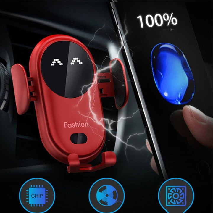 Kabellose Ladefunktion: Intelligente Handyhalterung für Auto lädt Ihr Smartphone schnell und sicher.