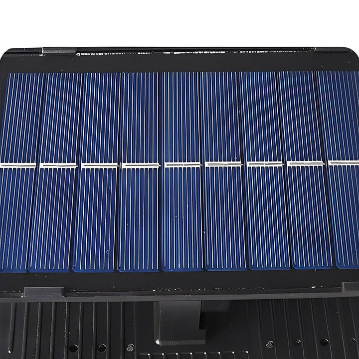 Moderne Solar-Wandleuchte mit warmweißer LED, bewegungssensorgesteuert, für stimmungsvolle Balkondekoration.