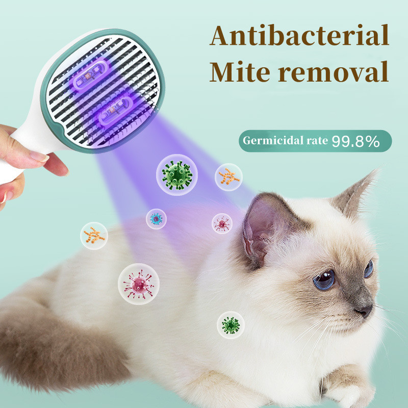 UV-Pflegebürste für Katzen gegen Zecken, Flöhe & Schmutz. Effektiver Parasitenschutz & Fellpflege.
