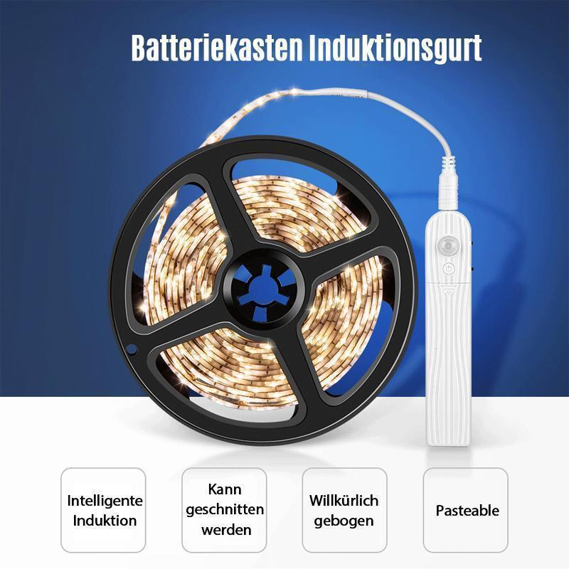 Smarter, wasserdichter LED Lichtgürtel mit Bewegungssensor für flexible Innen- & Aussenbeleuchtung.