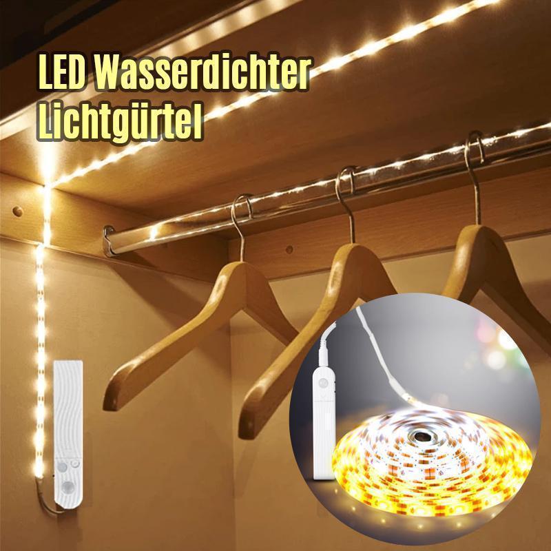 Robuster, intelligenter LED Lichtgürtel mit Bewegungssensor, wasserdicht und langlebig für alle Zonen.