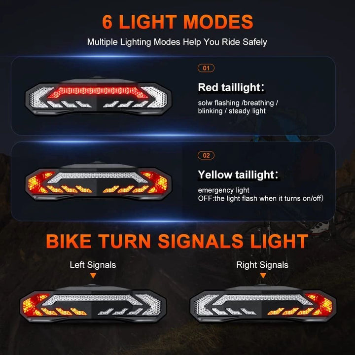 BikeGuard™ smartes Fahrradrücklicht mit Diebstahlschutzfunktion, hellem LED-Licht und langer Akkulaufzeit.