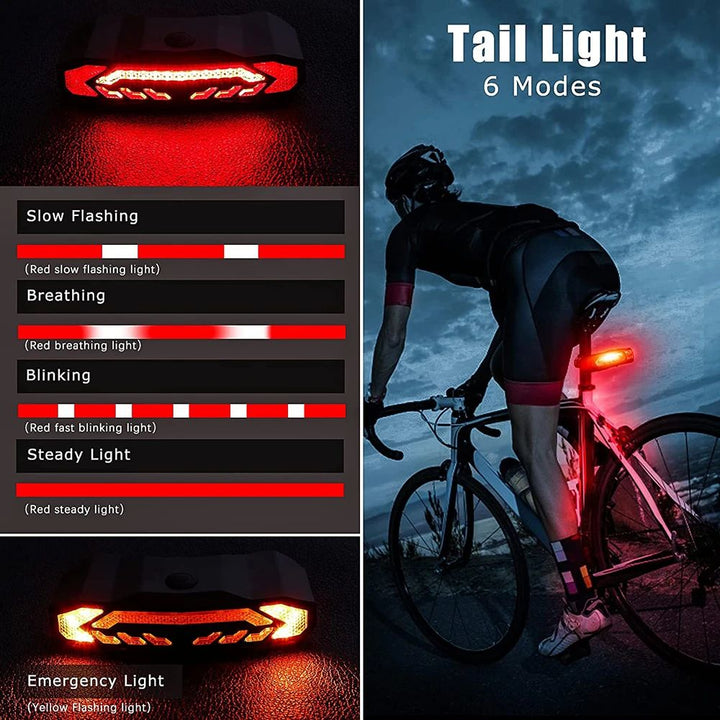Universelles Fahrradzubehör: Smartes LED-Rücklicht mit Diebstahlalarm für Fahrräder, E-Bikes & Mountainbikes.
