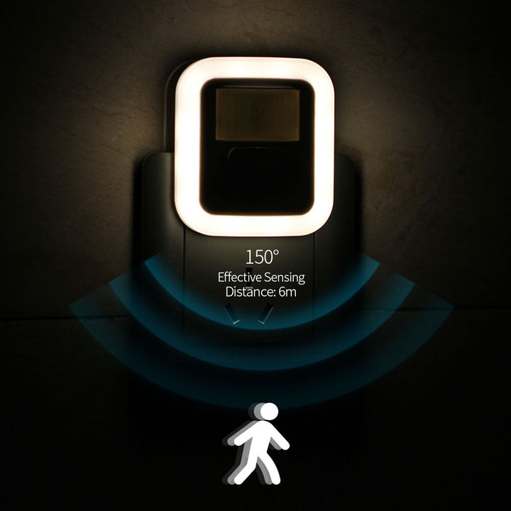 Smartes LED-Nachtlicht mit Bewegungssensor für Flur und Treppen. Ideal für automatische Innenbeleuchtung.
