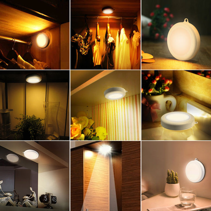 Kabelloses LED Wandlicht SmartLed mit Bewegungssensor; schnelle, einfache Installation für Treppen, Flure.