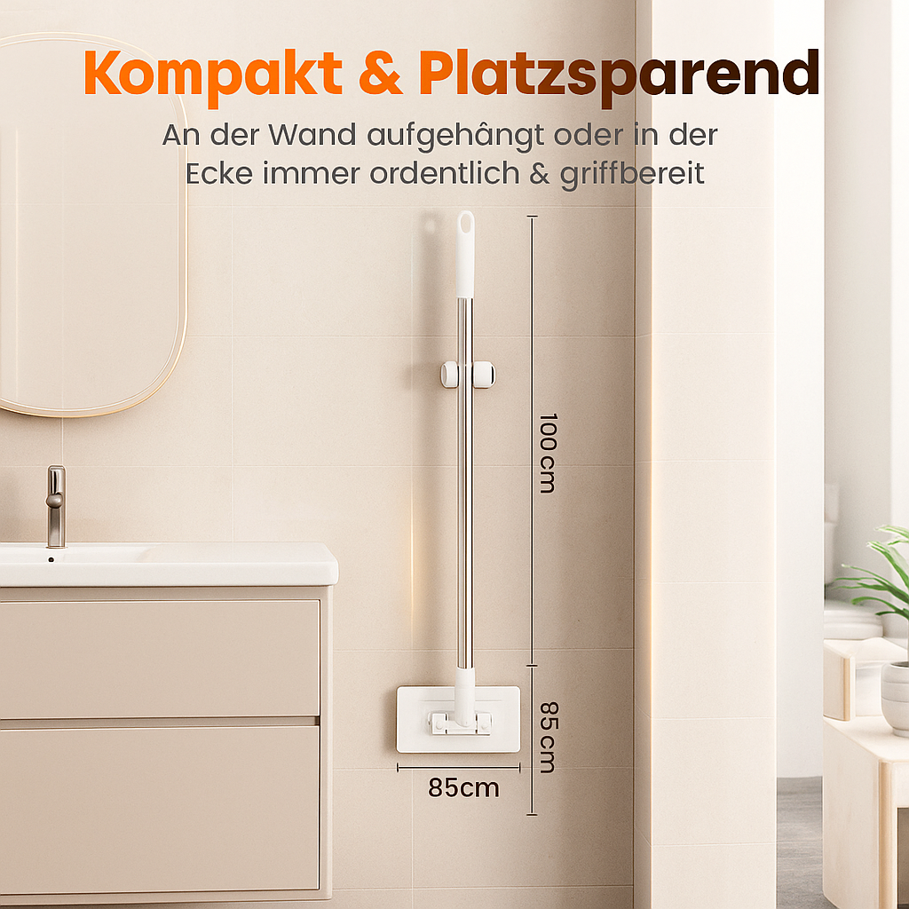 SmartMop Wischmopp für mühelose Sauberkeit in nur einem Wisch. Macht die Bodenreinigung schnell und einfach.