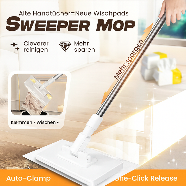 Moderner SmartMop 360 Grad Wischer, der schnelle und effektive Haushaltsreinigung mit innovativem Design verbindet.