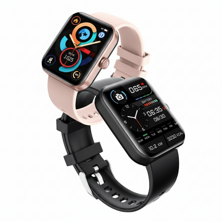 Schmerzfreie Blutzucker-Smartwatch. Einfache Gesundheitsüberwachung, Herzfrequenz-Tracking & Schlafanalyse am Handgelenk.