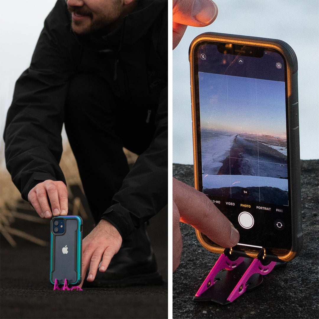 SnapFold Stativ für Zeitraffer-Aufnahmen; flexibles Telefonstativ für kreative mobile Fotografie-Projekte.