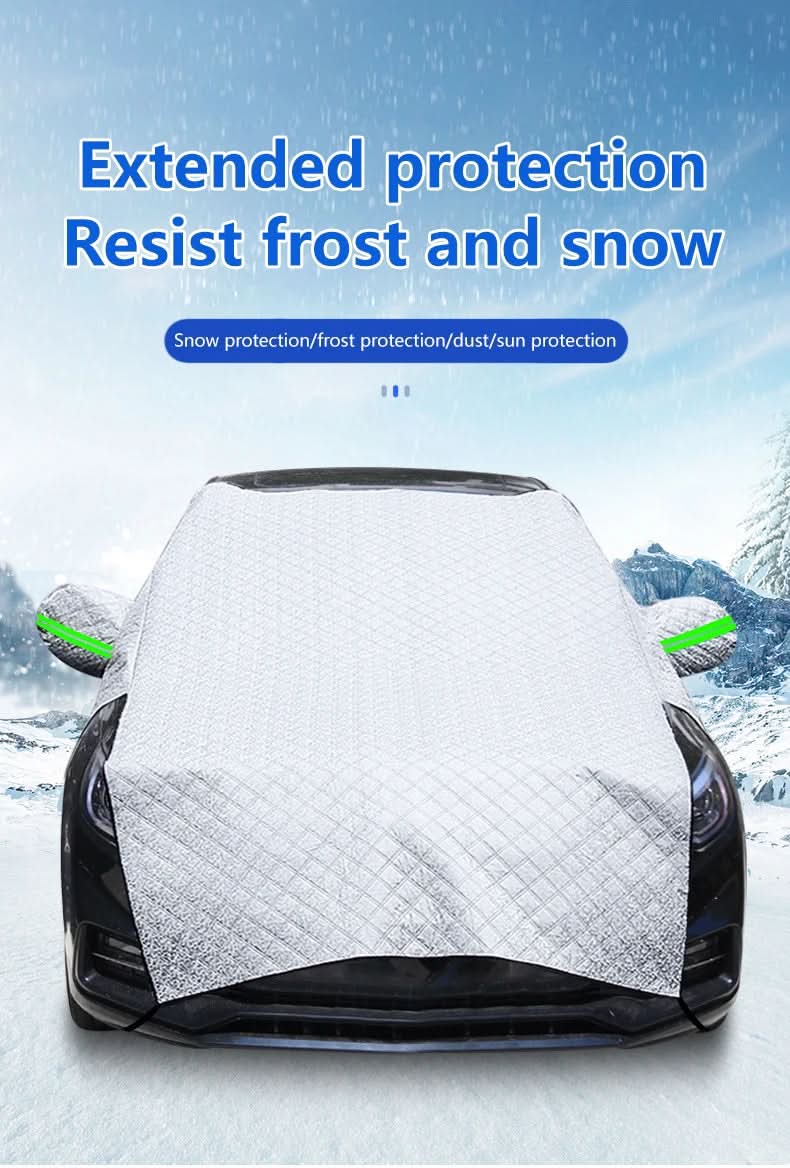 Windschutzscheibenschutz der SNOWRAY Autoabdeckung gegen Frost und Vereisung für klare Sicht im Winter.