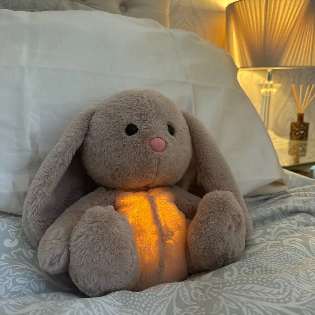 SnuggleBreathe Beruhigungs-Kuscheltier für Kinder, weiches Plüschtier als Einschlafhilfe und zur Angstlinderung.