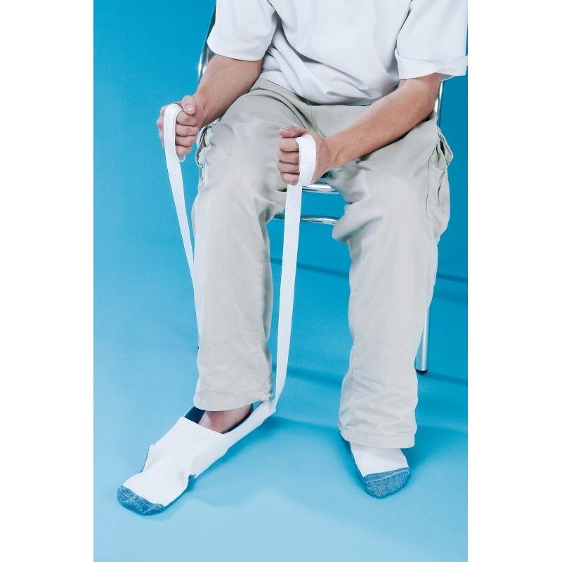 Mühelose Socken Anziehhilfe, einfaches Hilfsmittel für bequemes Anziehen von Socken ohne Anstrengung.