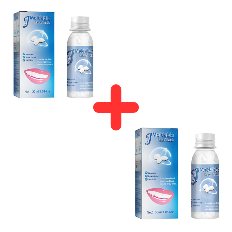 Kit zur provisorischen Zahnreparatur für ein sofortiges, strahlendes Lächeln und mehr Selbstvertrauen.