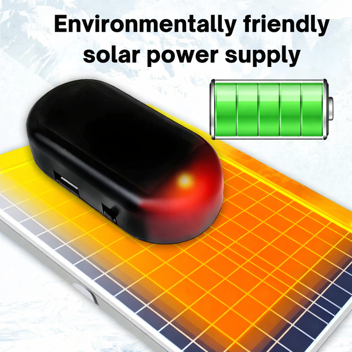 Kompaktes Solar Enteisungsgerät, kratzfrei, elektromagnetisch, für Winter-Autoscheiben. Mit USB.