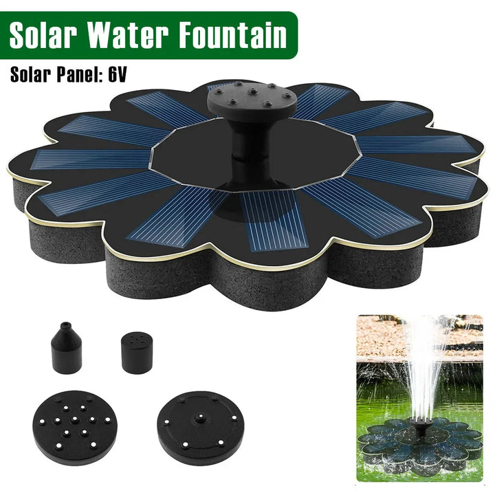 Energieeffiziente Solarpumpe mit Brunnenfunktion für Vogelbad & Teich; vielseitige Gartendeko.