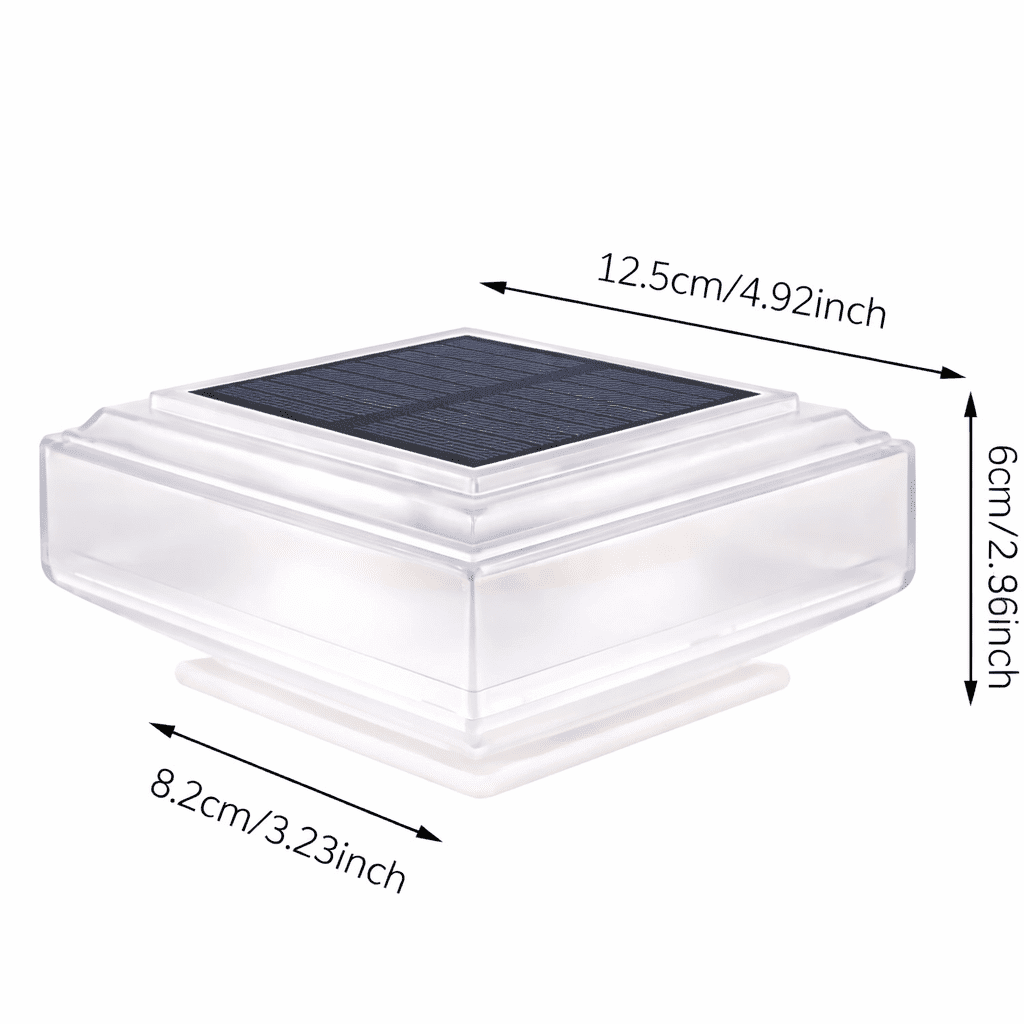 Stimmungslicht: Solarlampe mit warmem LED-Licht, perfekt für gemütliche Abende im Garten oder auf dem Balkon.