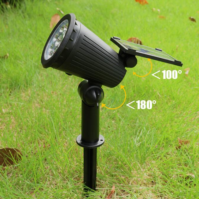 Heller LED-Gartenstrahler leuchtet Terrasse aus, sorgt für energieeffiziente und vielseitige Außenbeleuchtung.