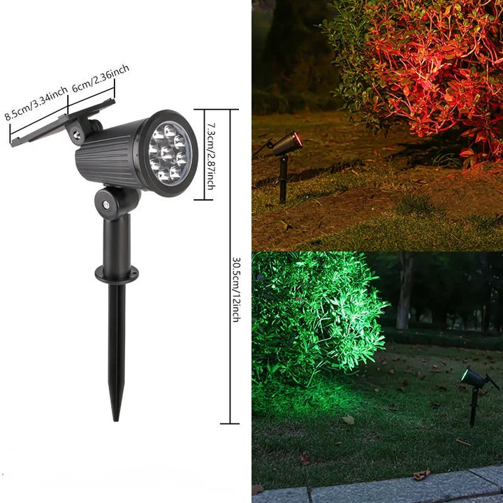 Stilvolles Terrassenlicht mit Solar-LED-Beleuchtung, setzt Akzente im Garten und schafft Atmosphäre.