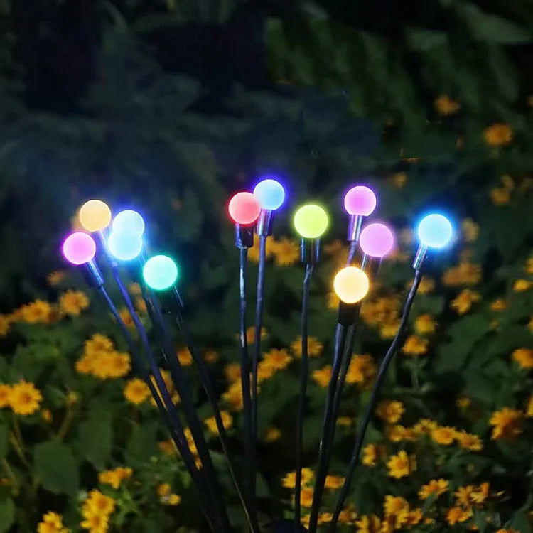 Wunderschöne Solar-Glühwürmchen-Lichter, schwingend & wasserfest, ideale LED-Außenbeleuchtung für den Garten.