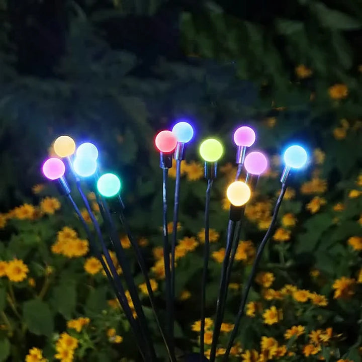 Wunderschöne Solar-Glühwürmchen-Lichter, schwingend & wasserfest, ideale LED-Außenbeleuchtung für den Garten.
