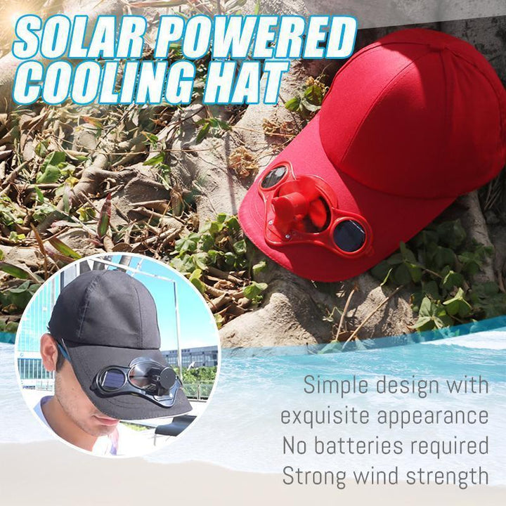 Leichte Solar Sommermütze mit Ventilator, ideal für Reisen, Wandern & andere Outdoor-Aktivitäten.