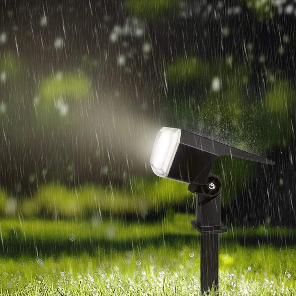 Umweltfreundliche Solarleuchte. Wetterfeste LED-Gartenlampe für helle Wegbeleuchtung.
