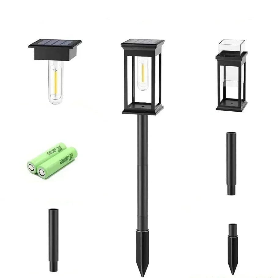 Automatisch gesteuertes Solarlicht für den Garten, wetterfeste LED-Außenleuchte für Wege und Landschaft.
