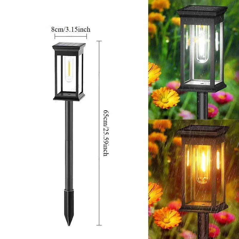Dekorative Solar-Gartenbeleuchtung, LED-Außenleuchte mit IP65-Schutz für stimmungsvolle Abende.