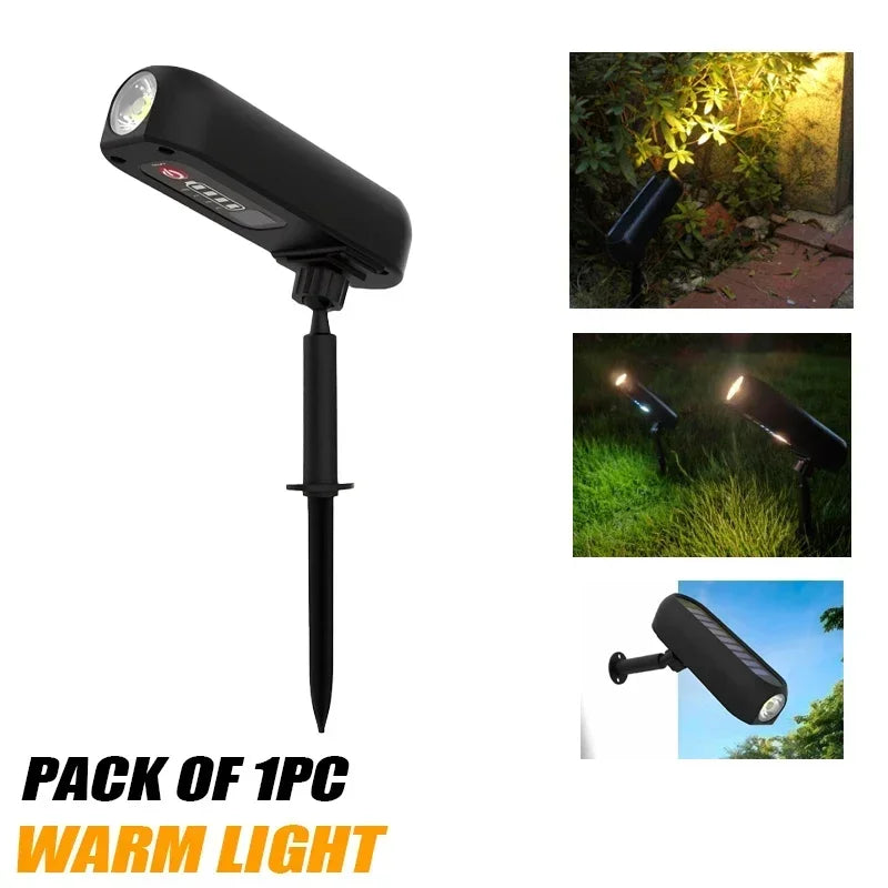 Robuster Solar Gartenstrahler LED, wasserdicht, langlebig für ganzjährige Beleuchtung von Wegen & Beeten.