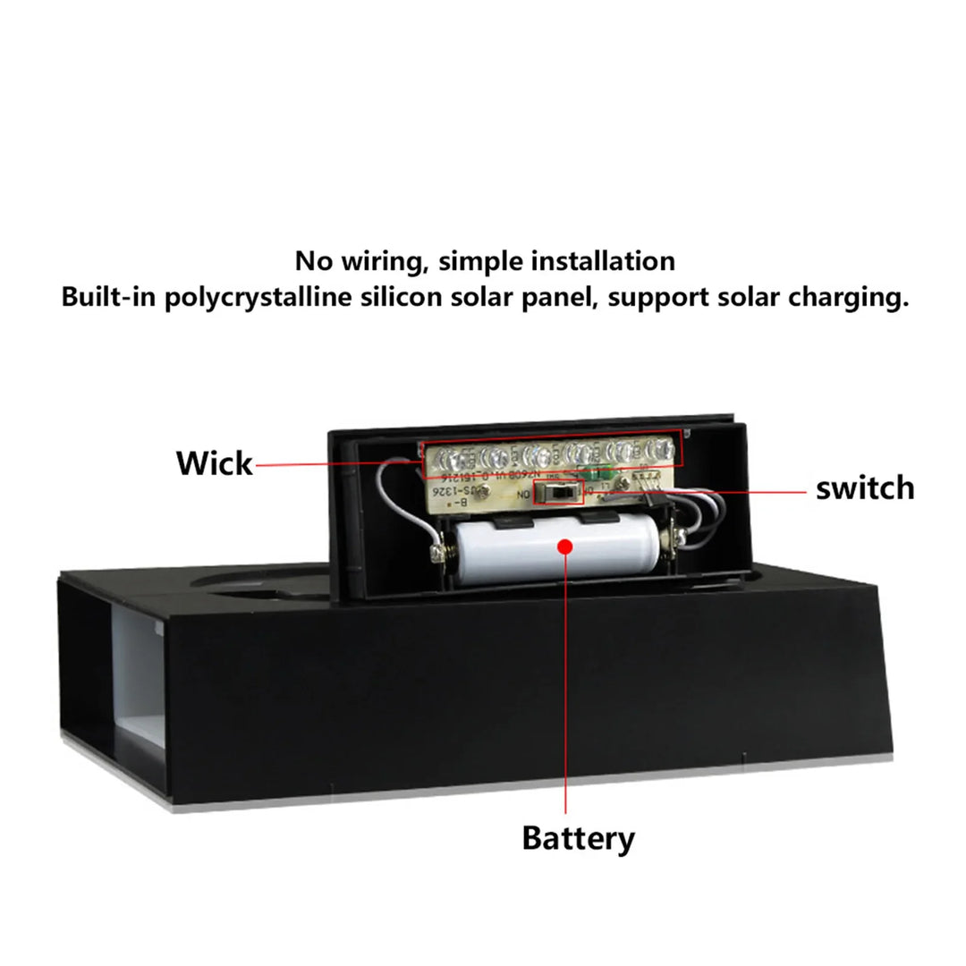 Gut sichtbare Solar-Hausnummernleuchte mit heller LED, ideal als Außenbeleuchtung fürs Haus.