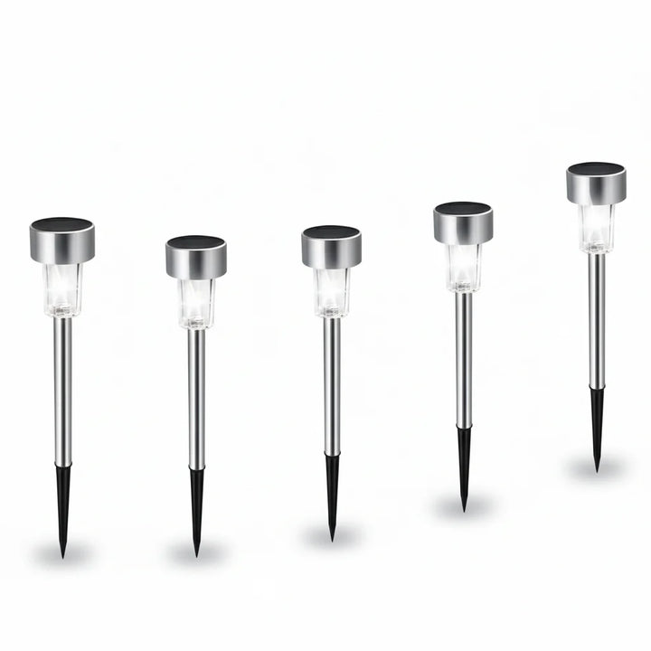 Umweltfreundliche Solar Luma LED-Außenbeleuchtung, kabellose Gartenlampe mit moderner Solartechnologie.