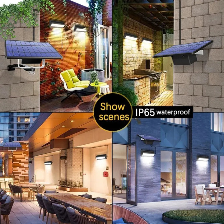 Robuste Solar-Gartenleuchte IP65 für Bäume & Sträucher. Warmweißes Licht, einfach zu montieren.