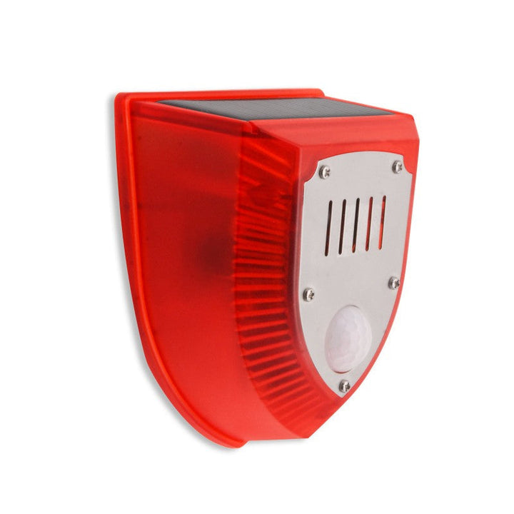 Solar-Sicherheitsalarm mit 129 dB Sirene & Bewegungssensor für effektiven Outdoor-Einbruchschutz.