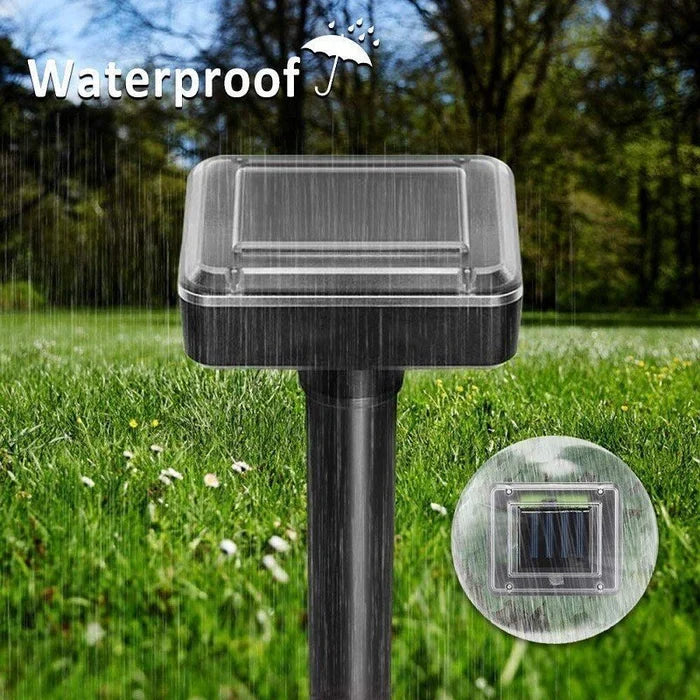 Garten-Pflanzenschutz: Solar-Ultraschall Tiervertreiber, wetterfest gegen Mäuse, Maulwürfe & Schlangen.