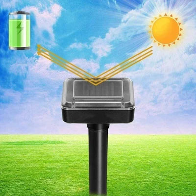 Solar-Tiervertreiber für den Garten, schützt Beete & Rasen umweltfreundlich vor Mäusen, Maulwürfen.