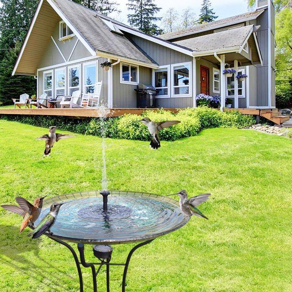 Solarbrunnenpumpe für Garten & Teich, kabellos, effizient. Ideal für Vogelbad & Wasserspiel im Außenbereich.