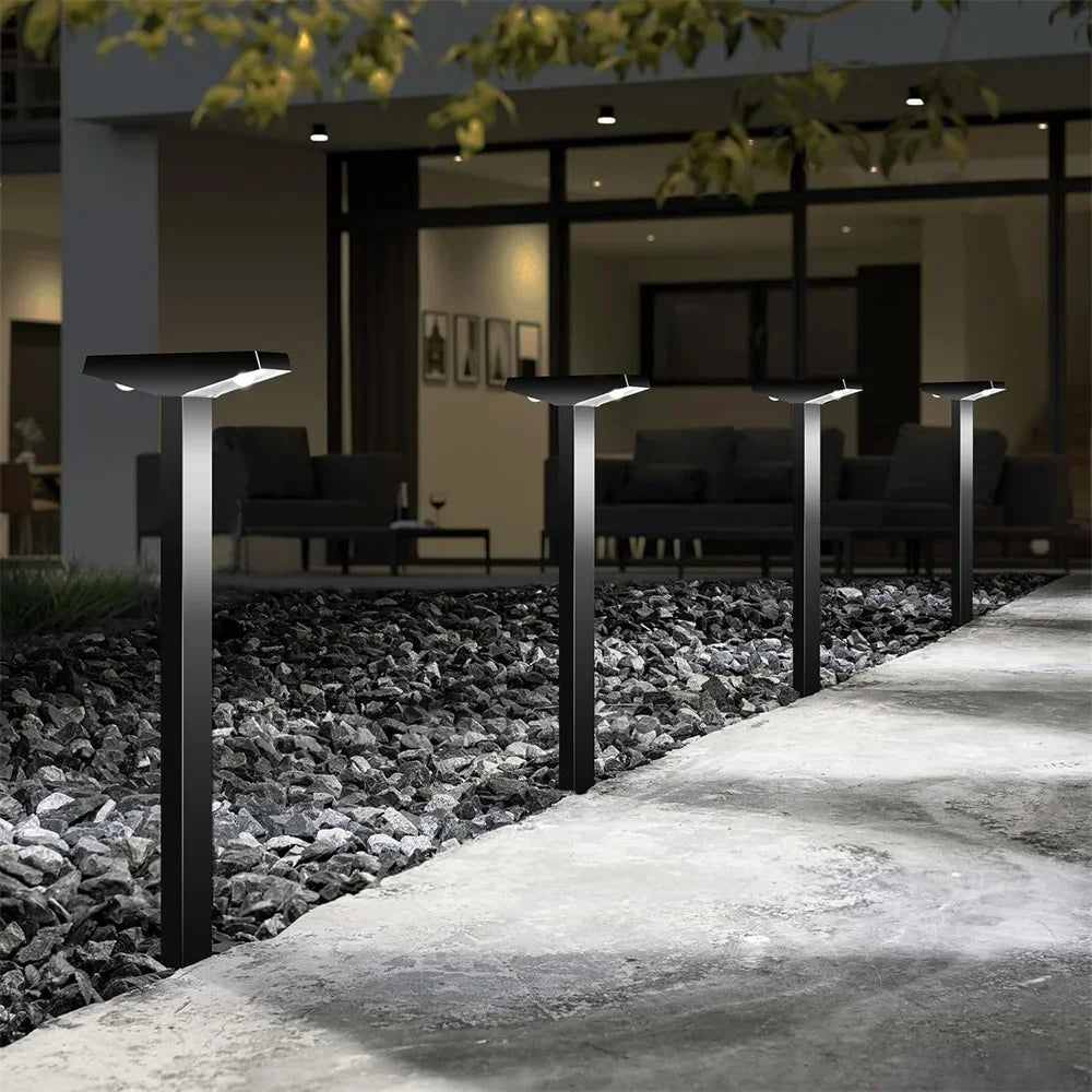 Solare Gartenleuchte für Weg & Terrasse, IP65 wetterfest, LED-Beleuchtung für den Außenbereich.